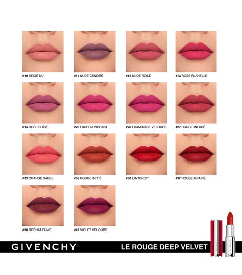 givenchy le rouge lipstick|givenchy le rouge deep velvet.